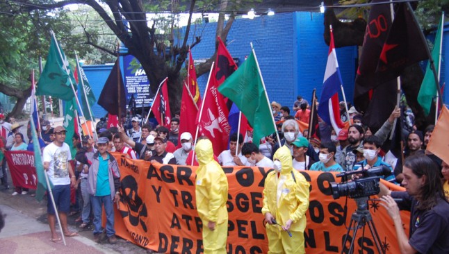 Paraguay - manifestação contra Monsanto